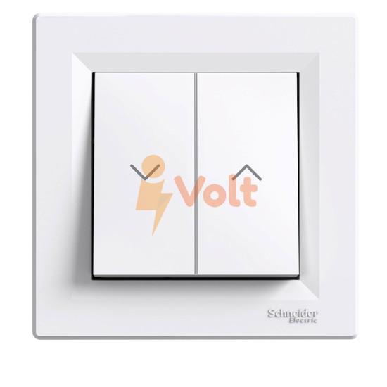 БУТОН ЗА ЩОРИ ASFORA, СКРИТ МОНТАЖ, БЯЛ, EPH1300321, SCHNEIDER ELECTRIC