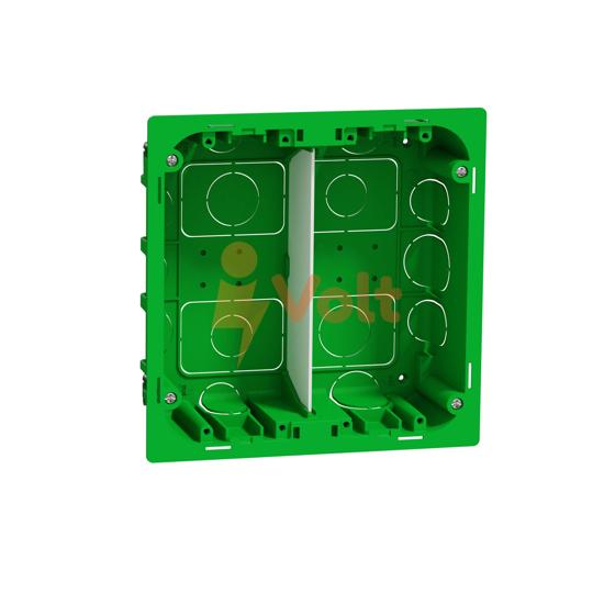 КОНЗОЛА СКРИТ МОНТАЖ 2X4, БЯЛА, NU8724, SCHNEIDER ELECTRIC