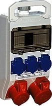 ТАБЛО С ИНДУСТРИАЛНИ КОНТАКТИ, ПРЕНОСИМО 8 МОД, 2X16 A 3P+N+Z 400 V, 3X16 A 2P+Z 250 V, E.NEXT