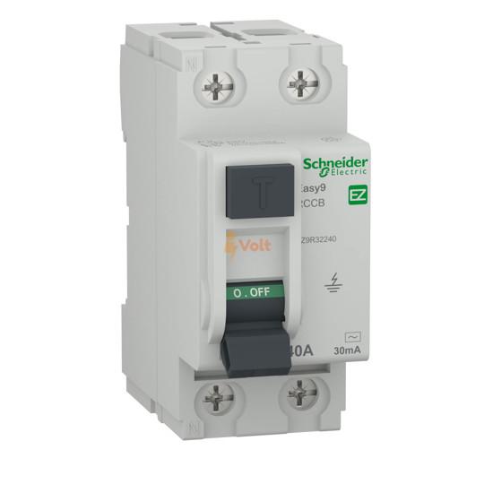 ДЕФЕКТНОТОКОВА ЗАЩИТА EASY 9 1P+N, 40 A, 30 MA, ТИП AC, EZ9R32240, SCHNEIDER ELECTRIC
