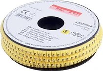 КАБЕЛНА МАРКИРОВКА, 1-2.5 MM2, “3“, 1000 БР, E.MARKER.STAND.1.2.5.3, E.NEXT
