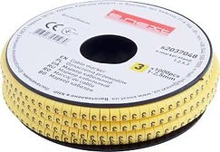 КАБЕЛНА МАРКИРОВКА, 1-2.5 MM2, “3“, 1000 БР, E.MARKER.STAND.1.2.5.3, E.NEXT