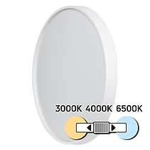 LED CCT ПЛАФОНИЕРА, БЯЛА, 12 W, 3000 K/4000 K/6500 K, 220-240 V AC, КРЪГ, IP20, ULTRALUX