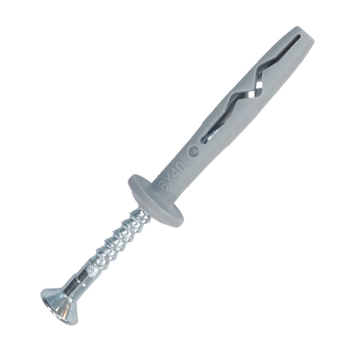 ДЮБЕЛ ПИРОН Ф6X40 MM, ШИРОКА ПЕРИФЕРИЯ