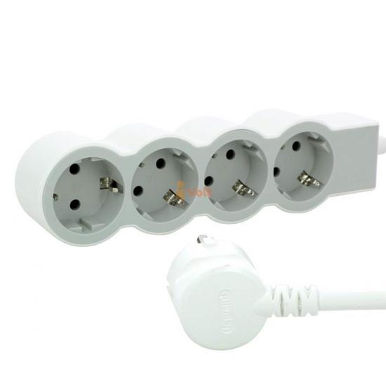 РАЗКЛОНИТЕЛ, 4 ГНЕЗДА, 3 M КАБЕЛ, БЯЛ, 694561, LEGRAND