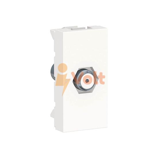 TV/SAT РОЗЕТКА NEW UNICA, СКРИТ МОНТАЖ, БЯЛ, NU346818, SCHNEIDER ELECTRIC