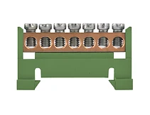 КЛЕМЕН БЛОК С 7 ОТВОРА, ЗА DIN-ШИНА, E.BS.STAND.1.7.GREEN, E.NEXT
