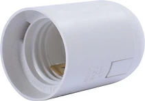 ФАСУНГ ПЛАСТМАСОВ E27 БЯЛ SOCKET.E27.PL.WHITE, E.LAMP, E.NEXT