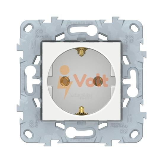 КОНТАКТ ШУКО NEW UNICA, СКРИТ МОНТАЖ, БЯЛ, NU503618, SCHNEIDER ELECTRIC