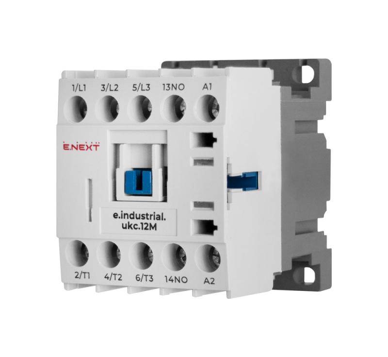 КОНТАКТОР E.INDUSTRIAL.UKC, 3P, 12 A, 230 V AC, 1NC, E.INDUSTRIAL.UKC.12M.220.NC, E.NEXT