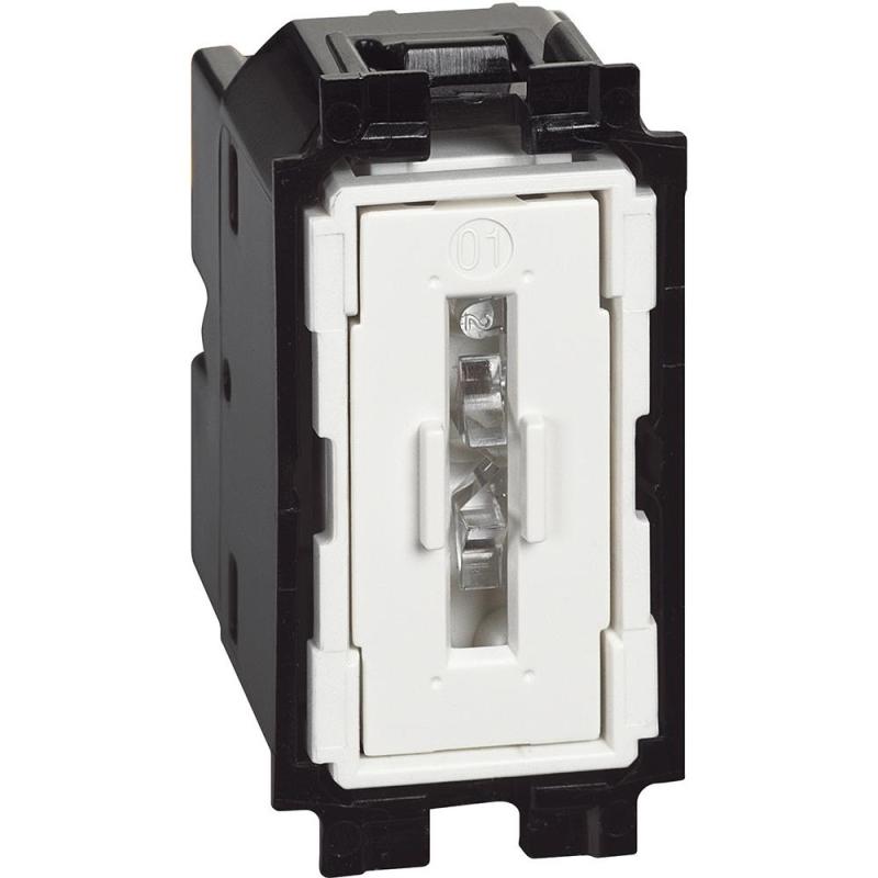 БУТОН LIVING NOW, 10 A, 1P (NO), 250 V AC, С ПОДСВЕТКА, С БЕЗВИНТОВИ КЛЕМИ, СКРИТ МОНТАЖ, BTICINO