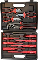 ОТВЕРКИ ИЗОЛИРАНИ КОМПЛЕКТ С ФАЗОМЕР И 4 КЛЕЩИ E.TOOL.SET.8500.12, E.NEXT
