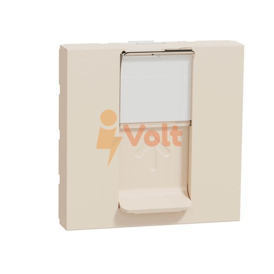 КОМПЮТЪРНА РОЗЕТКА RJ45 NEW UNICA, СКРИТ МОНТАЖ, СЛОНОВА КОСТ, NU341144, SCHNEIDER ELECTRIC