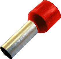 КАБЕЛЕН НАКРАЙНИК, ИЗОЛИРАН, ВТУЛКОВ, 0.5 MM2, ЧЕРВЕН, E.TERMINAL.STAND.E0508.RED, E.NEXT