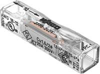 БЪРЗА ВРЪЗКА INLINE 2X0.75-4 MM2 (100БР.) ПРОЗРАЧНА ЗА ТВЪРД ПРОВОДНИК, WAGO