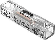 БЪРЗА ВРЪЗКА INLINE 2X0.75-4 MM2 (100БР.) ПРОЗРАЧНА ЗА ТВЪРД ПРОВОДНИК, WAGO