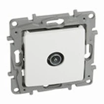 РОЗЕТКА TV ИНДИВИДУАЛНА ЗАТИХВАНЕ 1DB NILOE ЦВЯТ БЯЛ 764551, LEGRAND