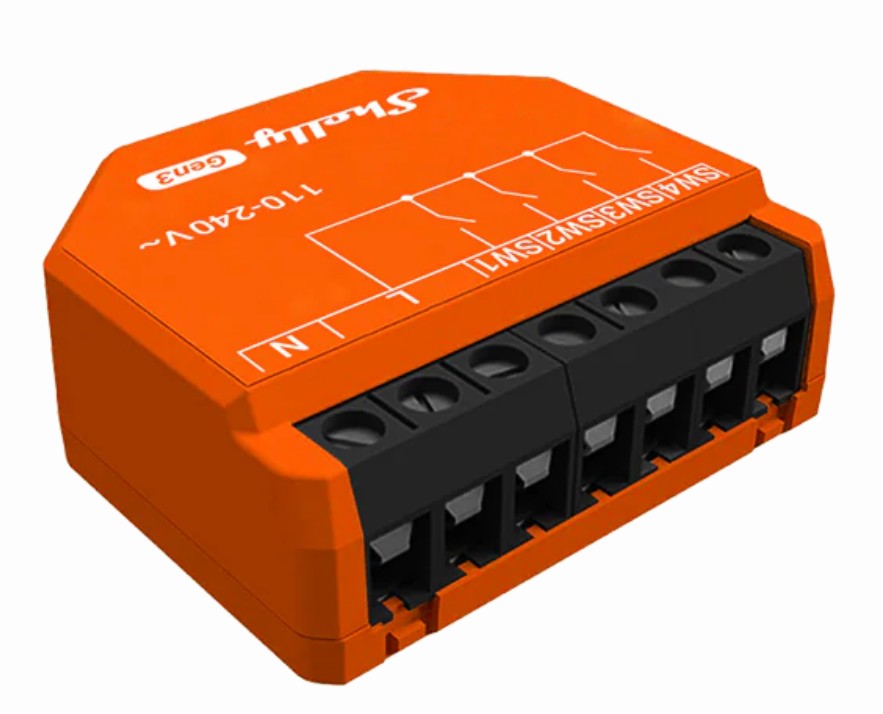 SMART МИКРОМОДУЛ SHELLY I4 GEN3, 4 ВХОДА