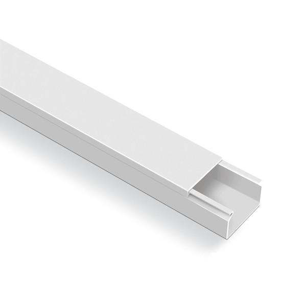 КАБЕЛЕН КАНАЛ 60X40 MM /Ш Х В/, EKO, ЦВЯТ БЯЛ, 2 M, MUTLUSAN
