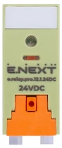 МЕЖДИННО РЕЛЕ, 12 A, 1 ГРУПА КОНТАКТИ, БОБИНА 24 V DC, E.RELAY.PRO.12.1.24DC, E.NEXT