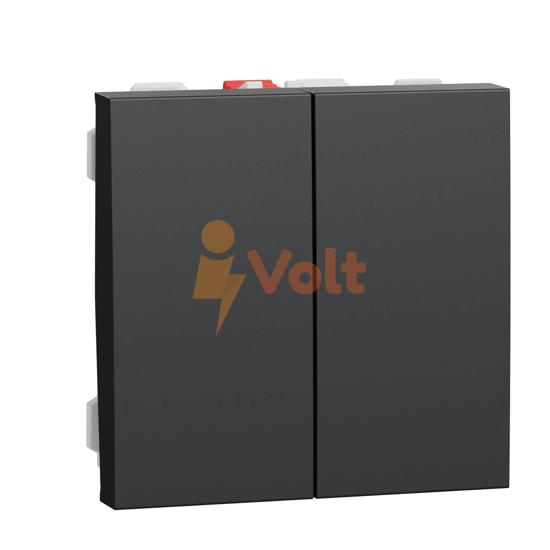 СЕРИЕН КЛЮЧ NEW UNICA, СКРИТ МОНТАЖ, АНТРАЦИТ, NU321154, SCHNEIDER ELECTRIC