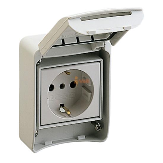 ИНДУСТРИАЛЕН КОНТАКТ ЗА ТАБЛО MUREVA PK, 16 A, 2P+E, 230 V AC, IP65, 81141, SCHNEIDER ELECTRIC