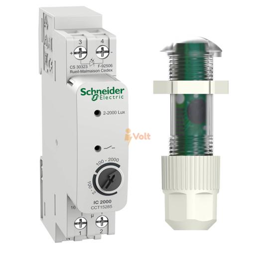 ФОТОРЕЛЕ IC2000, M20X1.5 MM, 1 NO, 2..2000 LUX, L=8 MM, CCT15285, SCHNEIDER ELECTRIC