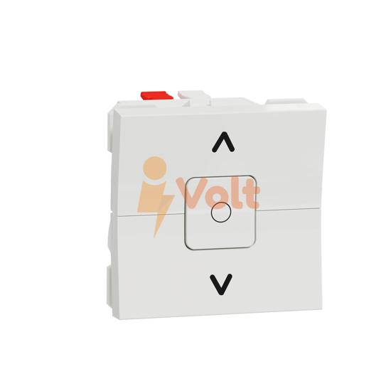 БУТОН ЗА ЩОРИ NEW UNICA, СКРИТ МОНТАЖ, БЯЛ, NU320818, SCHNEIDER ELECTRIC