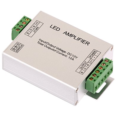 УСИЛВАТЕЛ ЗА RGB LED ОСВЕТЛЕНИЕ 12-24 V DC, 3X4 A, ULTRALUX