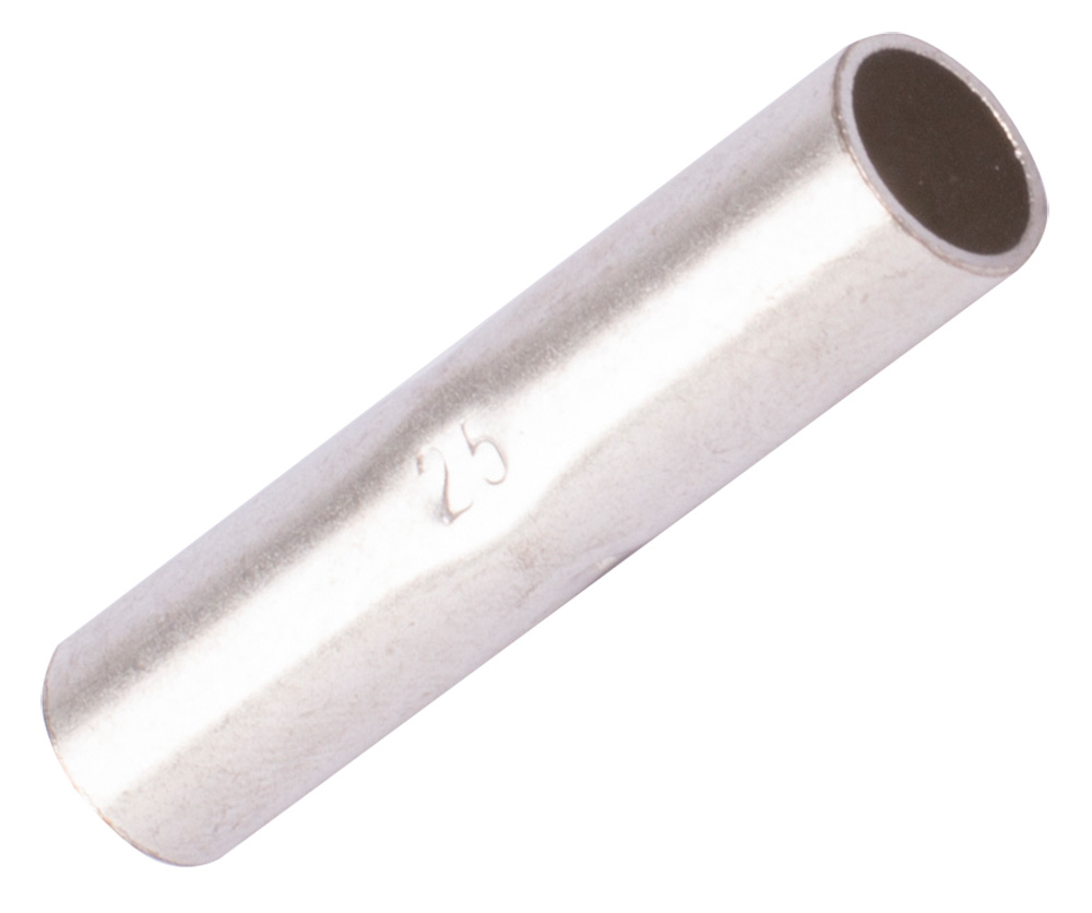 МЕДНА СЪЕДИНИТЕЛНА ГИЛЗА, 25 MM2, ПОКАЛАЕНА, E.TUBE.STAND.GTY.25, E.NEXT