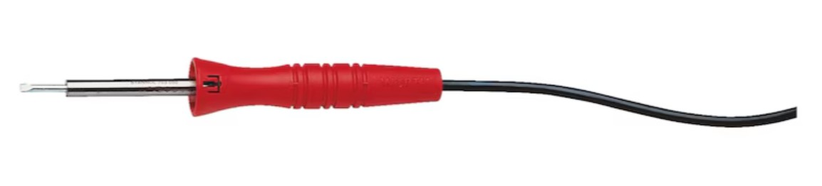 ЕЛЕКТРИЧЕСКИ ПОЯЛНИК 30 W С НИКЕЛИРАН ВРЪХ, 230 V, С ПЛАСТМАСОВА ДРЪЖКА, WUERTH