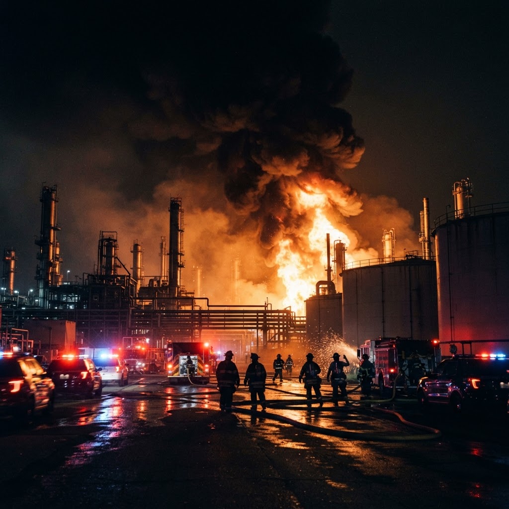 Ukrainian Drone Barrage Sets Russian Oil Sites Ablaze as Strikes Hit Kyiv Power Plant