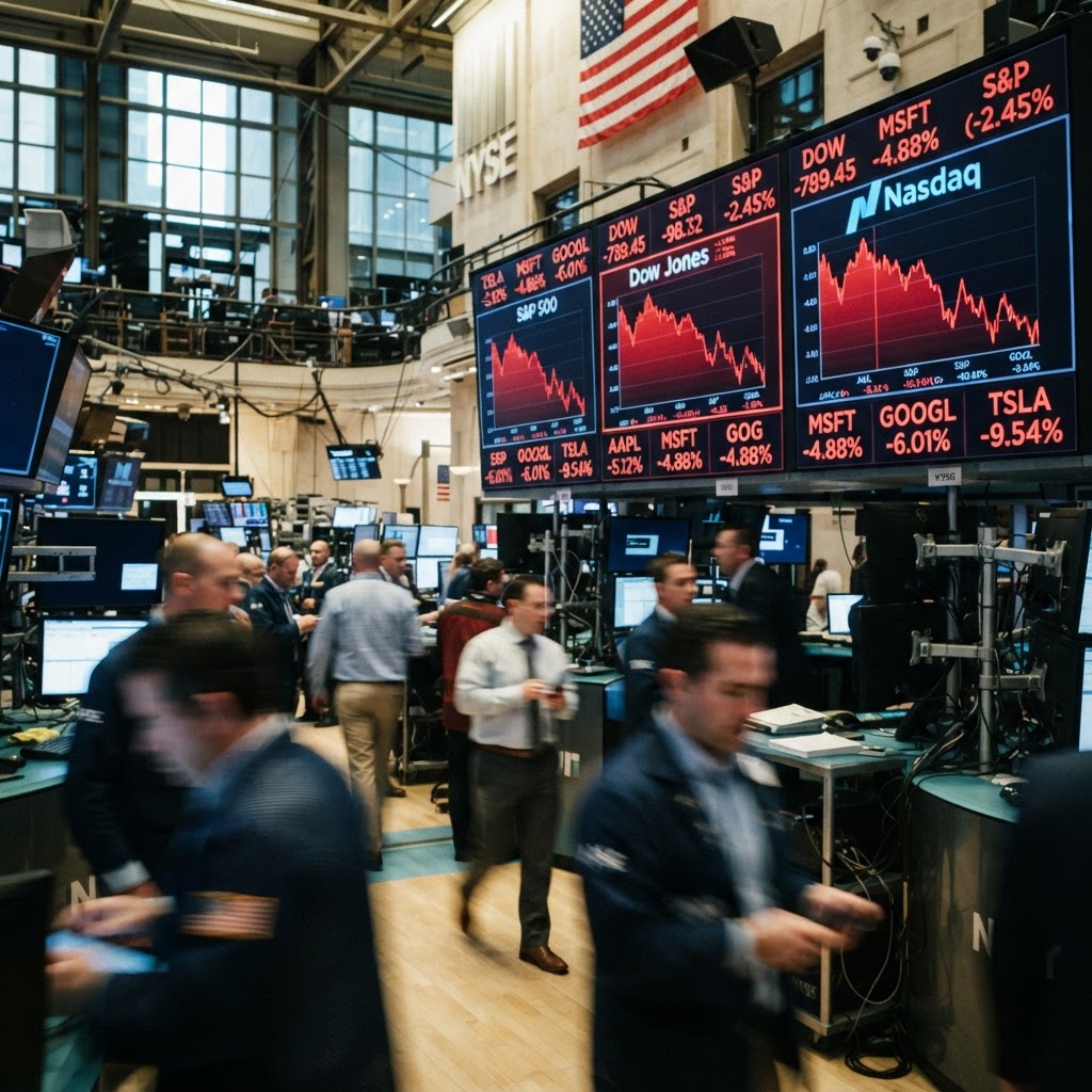 Wall Street Retreats Following Federal Reserve Rate Increase