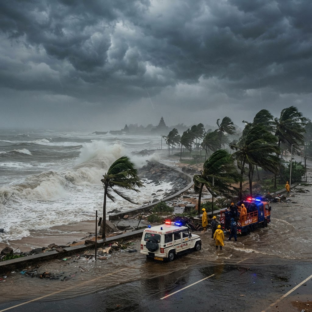 Cyclone Arnab Makes Landfall on India's East Coast