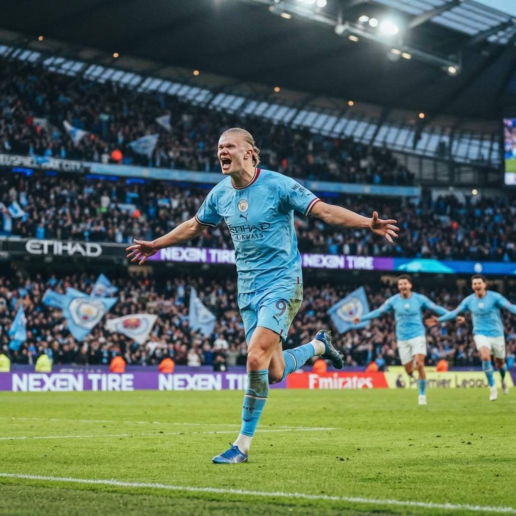 Haaland Nets Brace in Latest Manchester City Performance