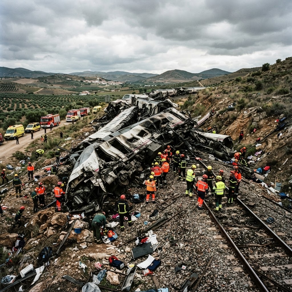 Deadly High-Speed Train Collision in Central Spain Claims 68 Lives