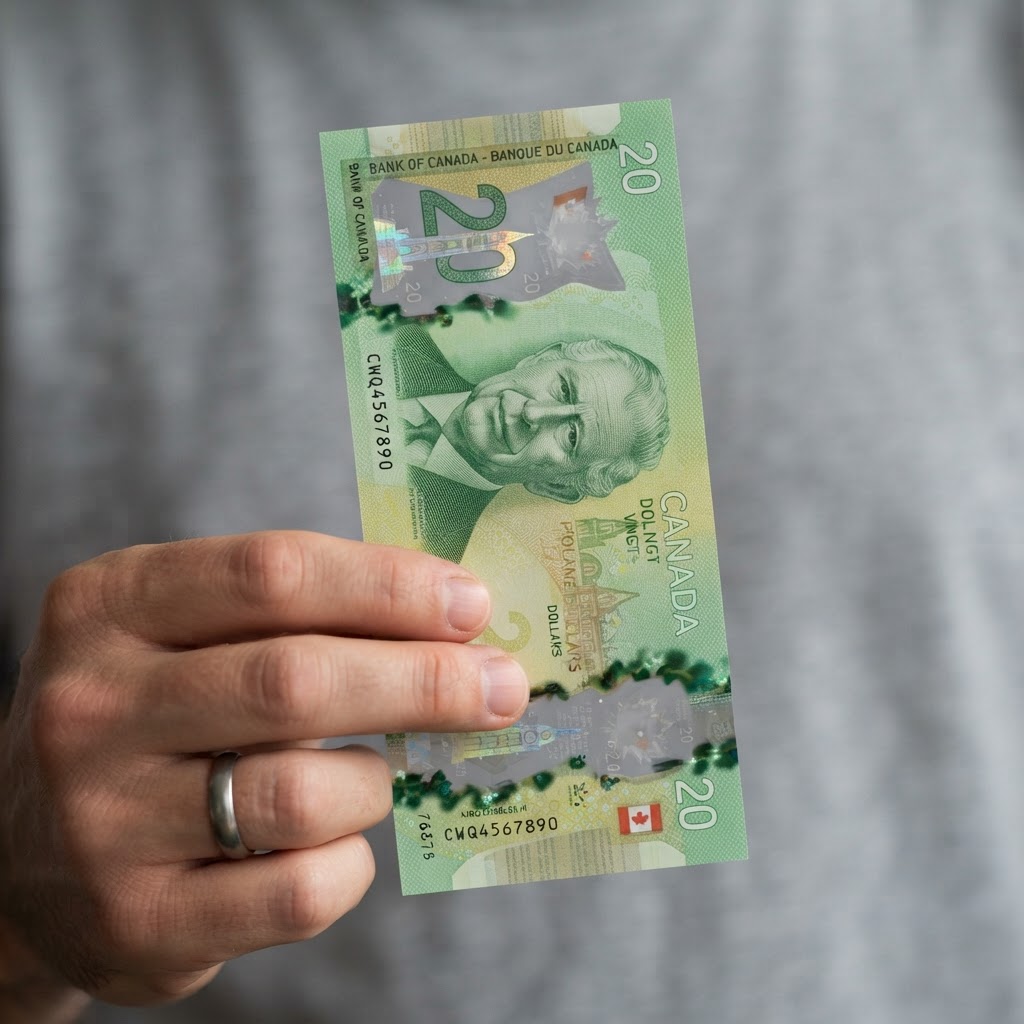 Bank of Canada Reveals New Vertical $20 Bill Featuring King Charles III