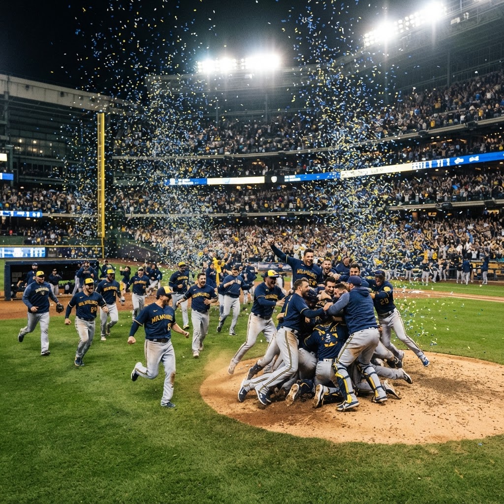 Brewers Sweep Dodgers to Secure World Series Berth