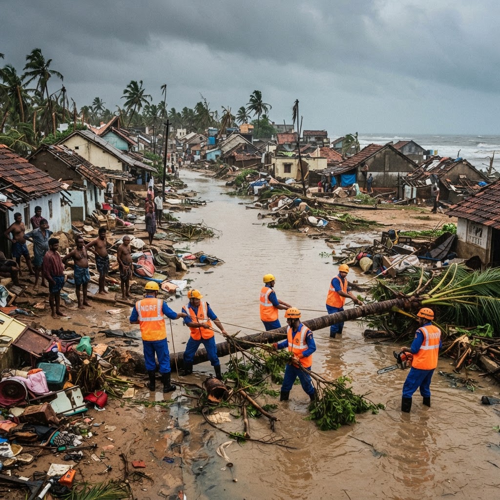 Cyclone Arnab Leaves Trail of Destruction Across Coastal India