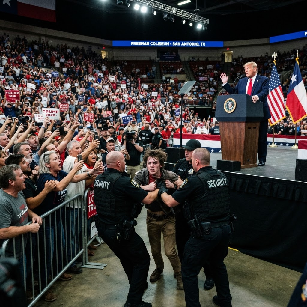 Trump Rallies for Paxton in San Antonio Amid Disruptions