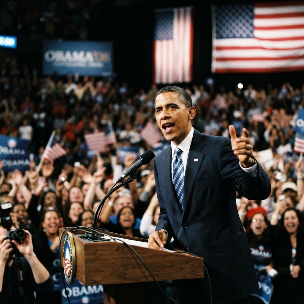 Obama Launches Midterm Campaign with Sharp Rebuke of Trump and Ramaswamy