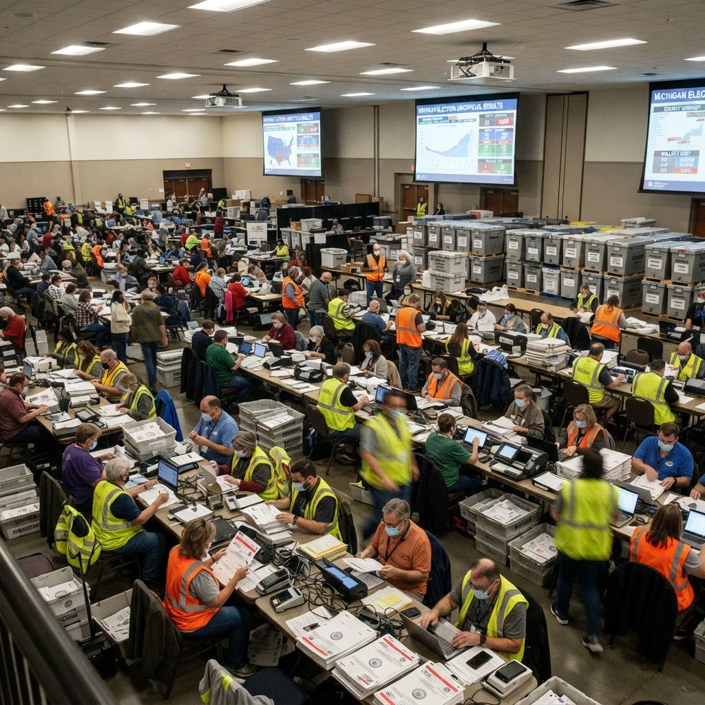 Ballot Tallying Underway Following Intense Michigan Senate Primary