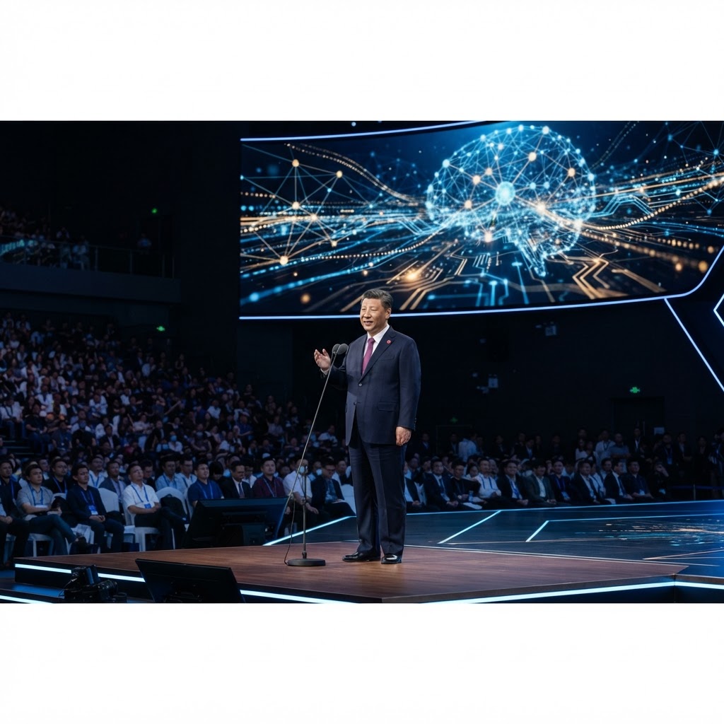 Xi Jinping Champions Global AI Expansion and Domestic Innovation