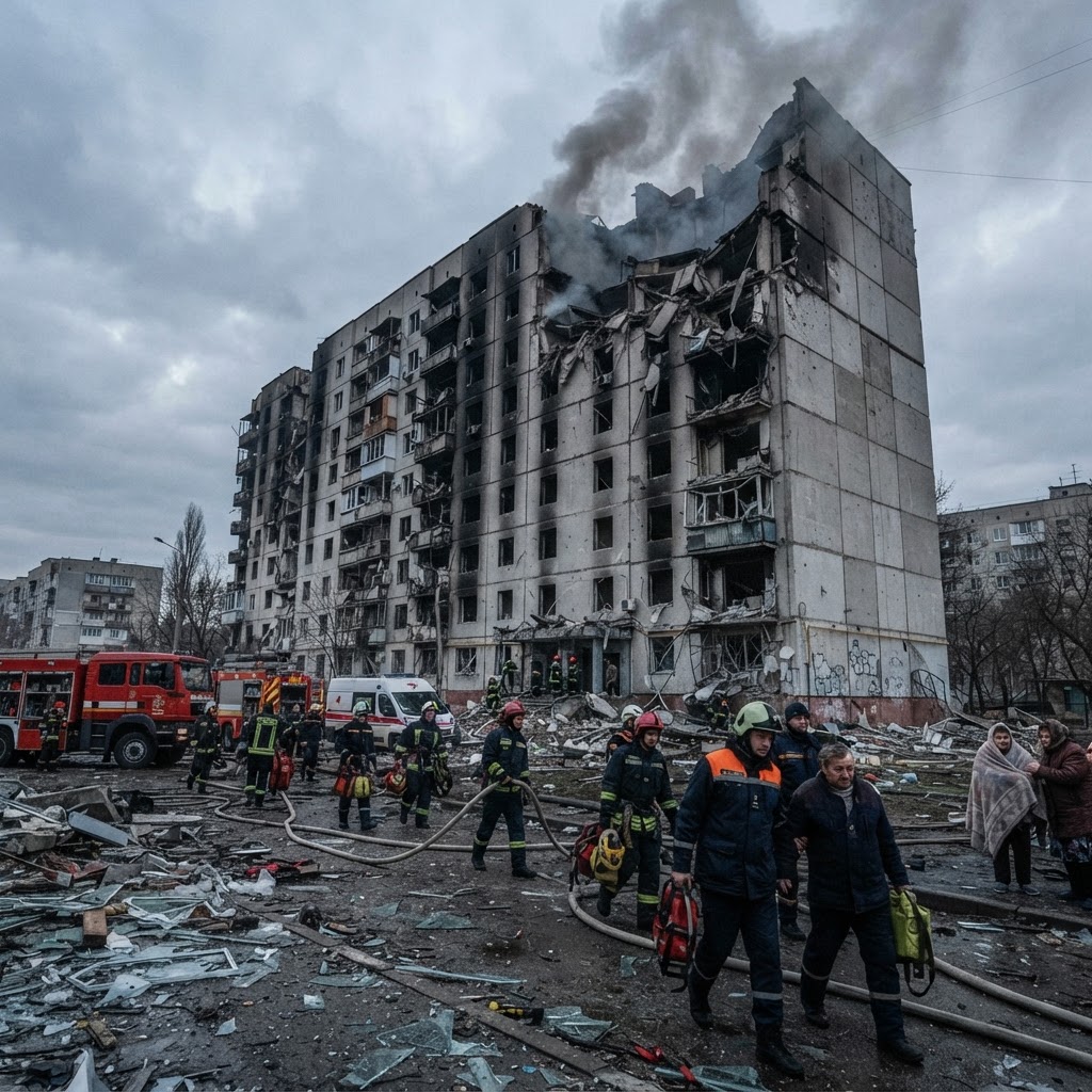 Deadly Missile Barrage Strikes Kyiv Amid Air Defense Shortages