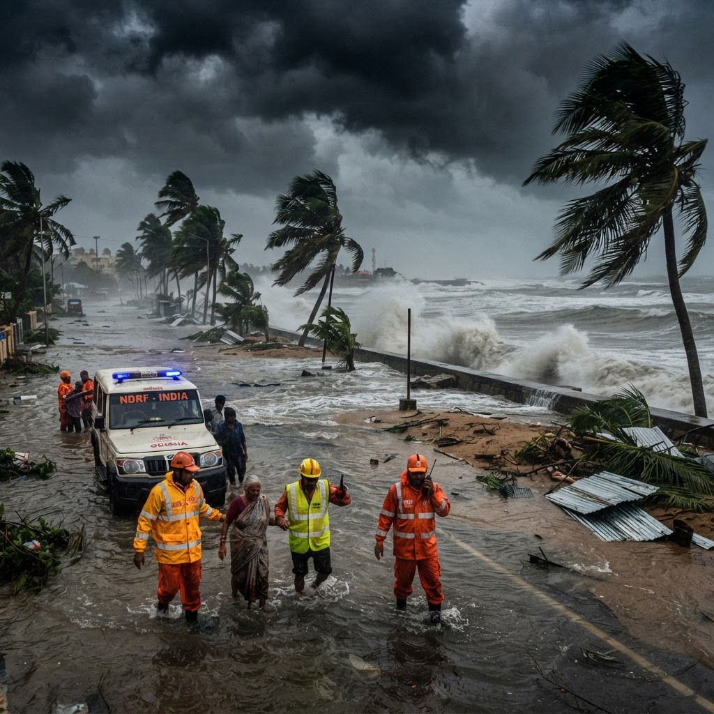 Cyclone Arnab Batters India's East Coast