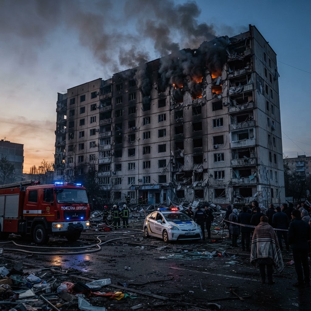 Kyiv Suffers Deadly Missile Strike Amid Air Defense Shortages