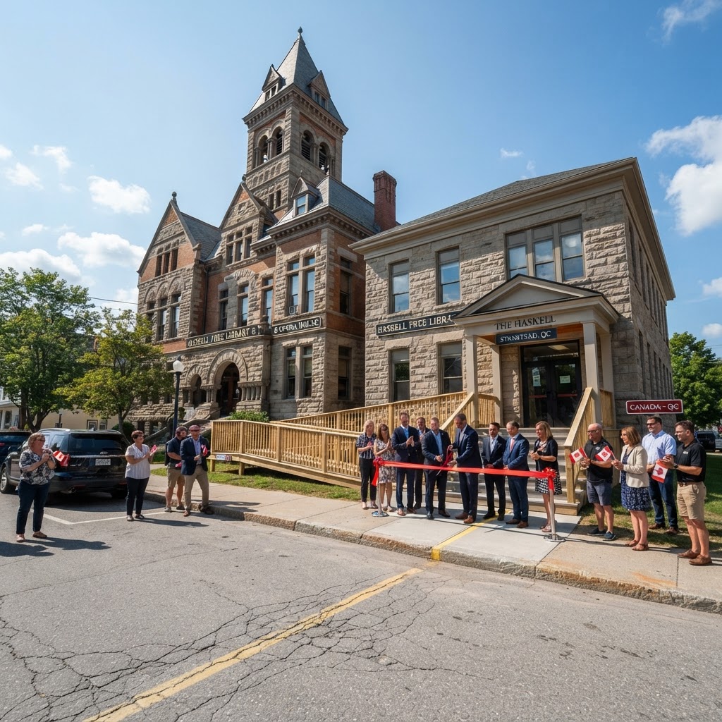 Historic Border Library Reconnects Nations with New Canadian Entrance