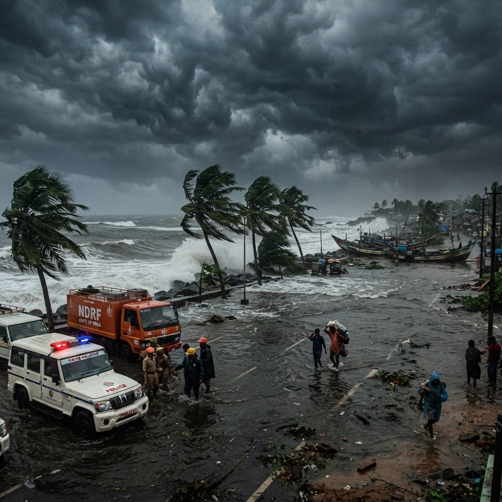Cyclone Arnab Makes Landfall on India's East Coast