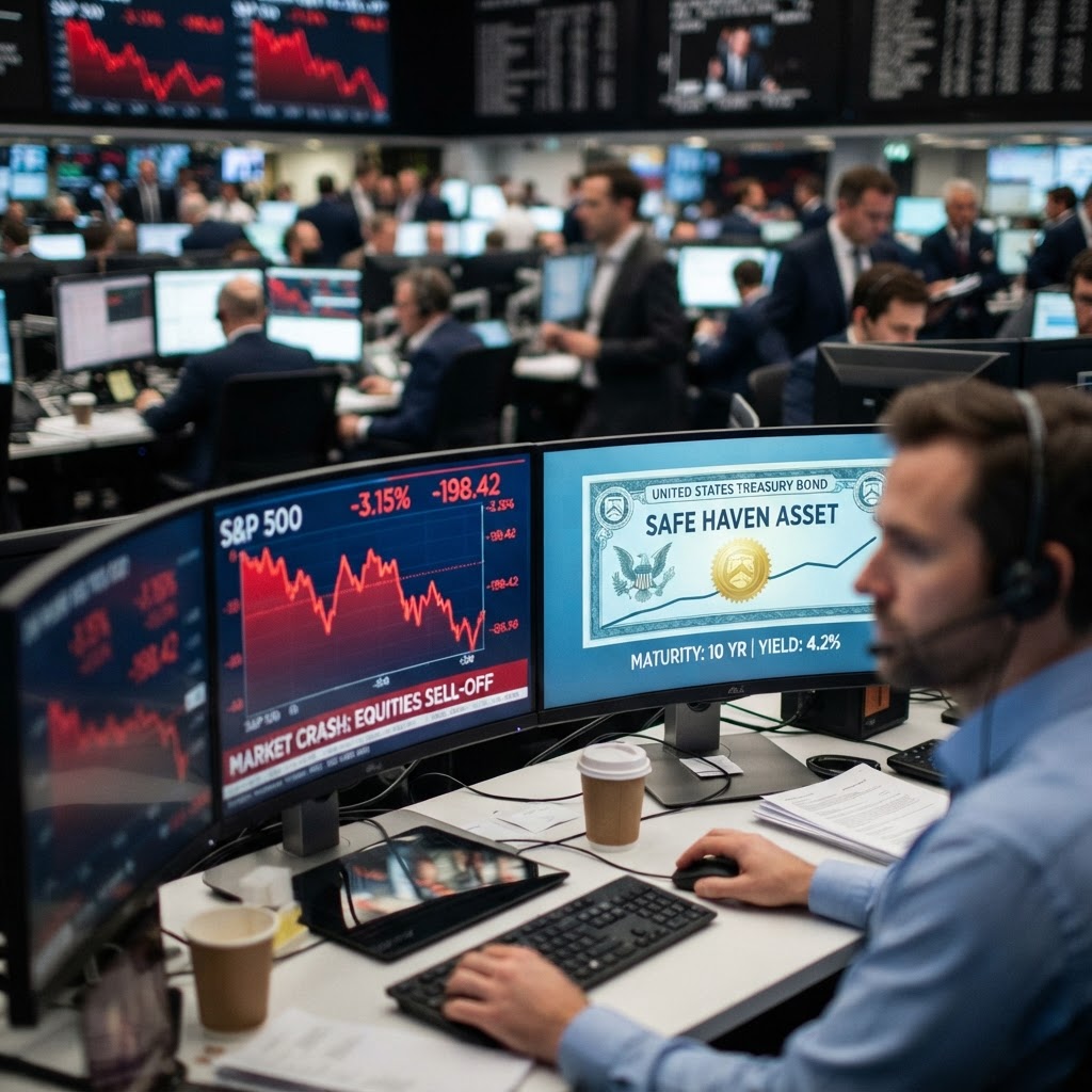 Treasuries Rally as Tech Sector Volatility Drives Investor Caution