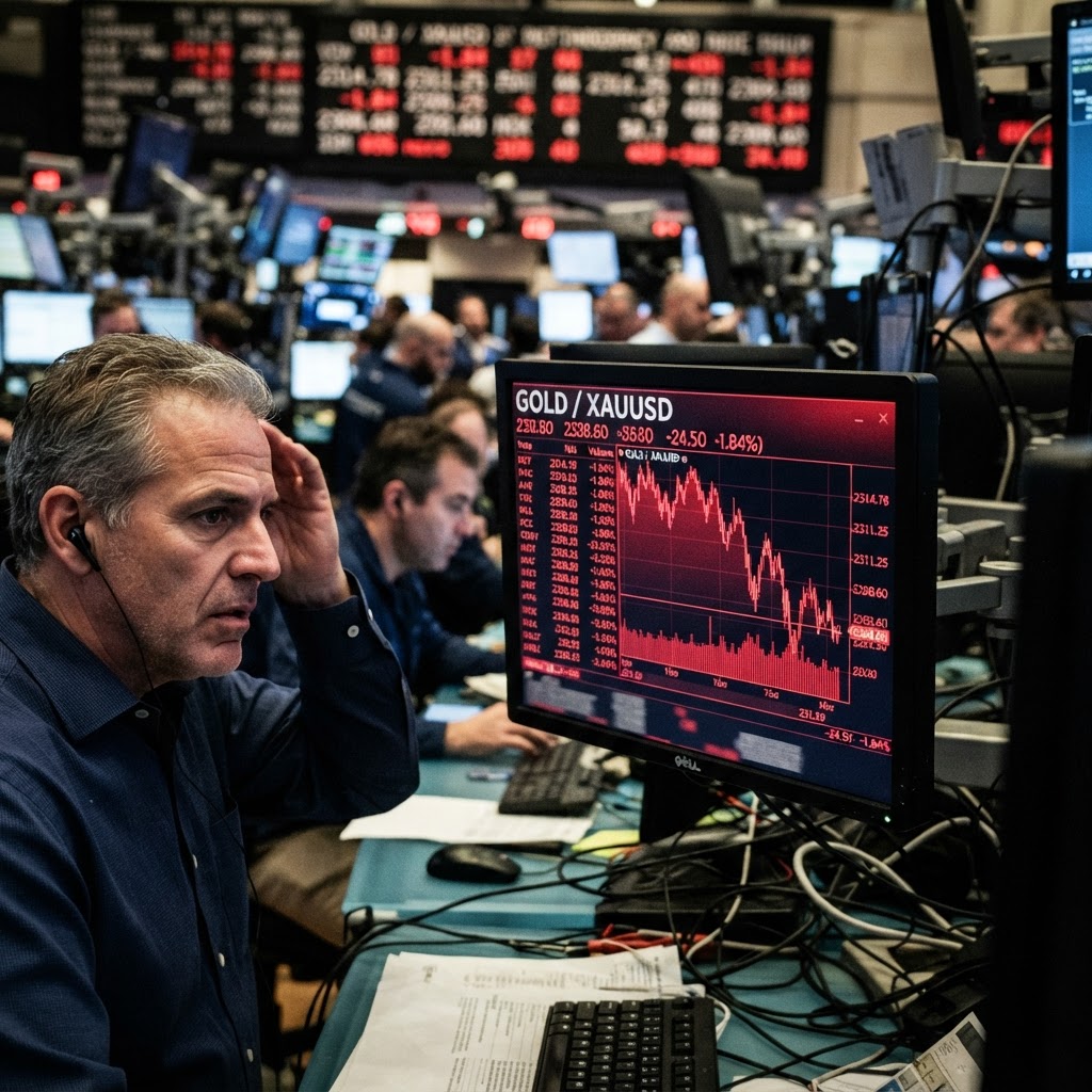 Gold Prices Retreat as Federal Reserve Adopts Hawkish Stance
